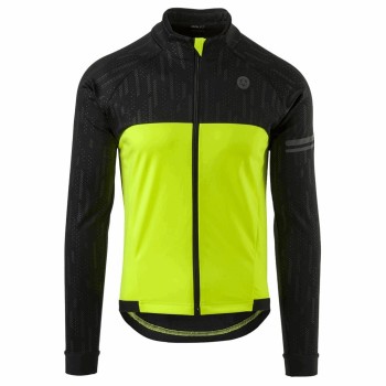 Chaqueta deporte invierno hombre negro/amarillo alta visibilidad 2021 talla s - 1