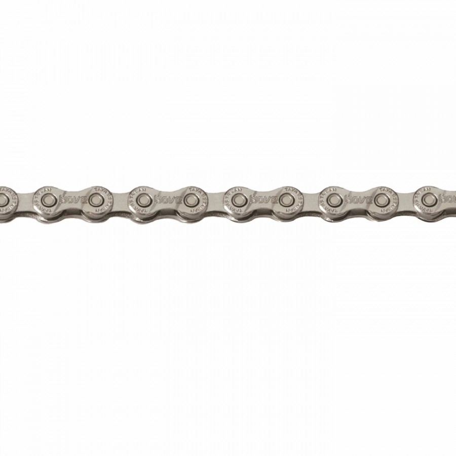 9v x 116 silver link chain - 1