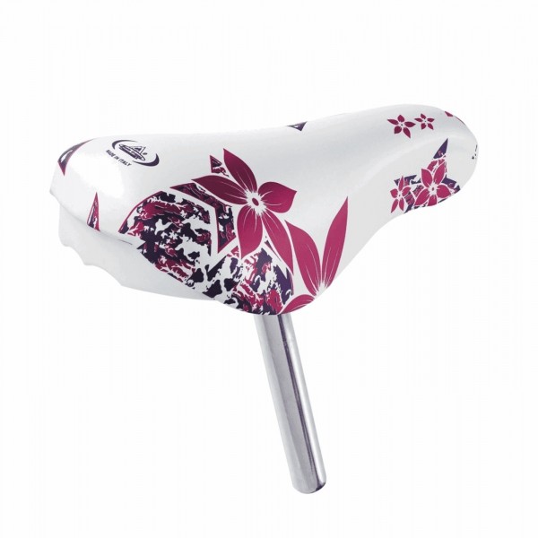 Selle 12/14 ok go blanc / rose manchon 22 mm - 1