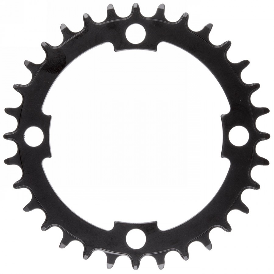 E-bike chainring - narrow wide, steel, bolt circle 104mm, 32 teeth, for 1/2' x 3/32' and 11/128', black, on samox - 1