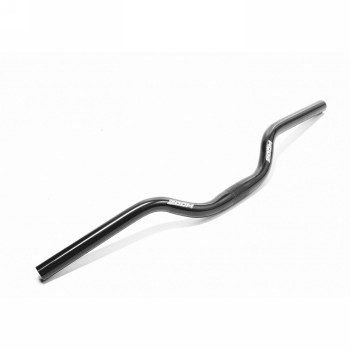 Aluminum handlebar 580mm black 25.4mm - 1