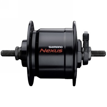 Mozzo a dinamo shimano dh-c3000-3n-nt, nexus, 6v 3.0w, 32h, 100x140mm, terminale e2, nero, oem - 1 - Mozzo - 