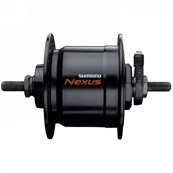 Dínamo de buje Shimano dh-c3000-3n-nt, nexus, 6v 3.0w, 32h, 100x140mm, terminal e2, negro, oem - 1