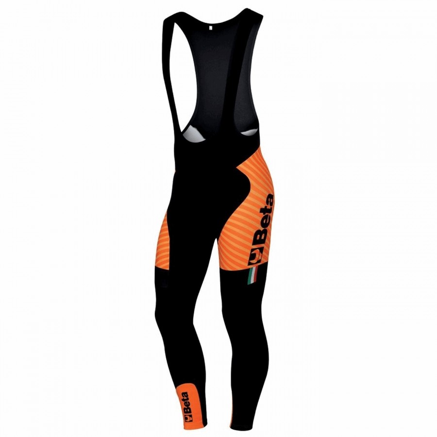 Cuissard long hiver cyclisme orange taille 2xl - 1