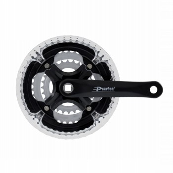 Crankset 28/38/48 x 170mm with chain guard - 1