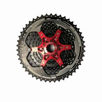 Cassette mtb 11v x 11/46 dientes en aluminio negro - cuerpo shimano - 1