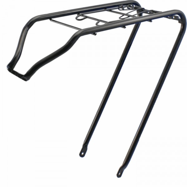 Holland 26 rear rack in black with flap - 1