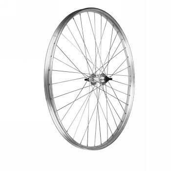 Roue 28" 5/8 3/8 moyeu arrière en aluminium sur roulements v-brake 1v - 1