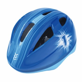 Casco bambino out-mould fantasia number 1 blu taglia 52-56cm - 1 - Caschi - 