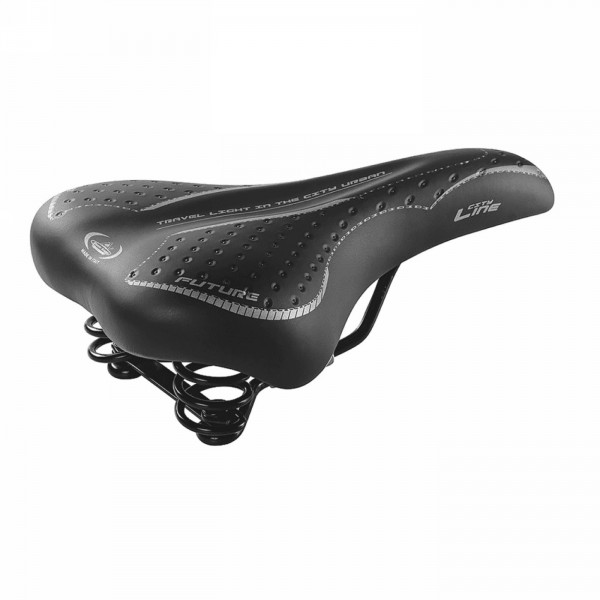 Selle future homme noire avec ressorts - 1