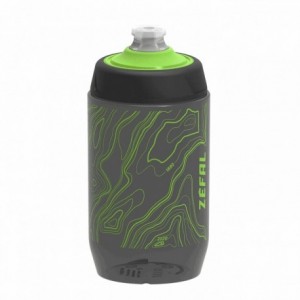 Botella de agua zefal sense pro 500 ml ahumado negro/verde - 1