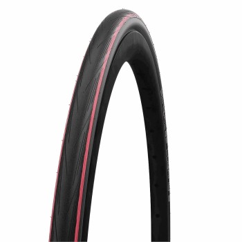 28" 700x25 (25-622) lugano 2 noir/rouge pneu pliable - 1