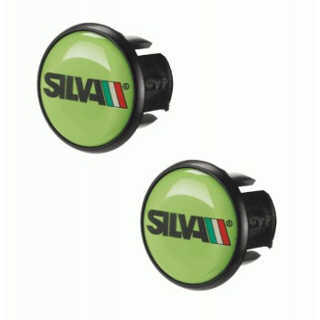 Handlebar caps race verde silva 2pcs - 1