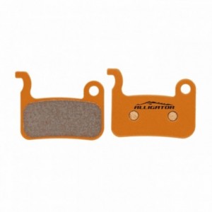 Pair of organic alligator pads with springs, compatible with shimano xtr - saint - deore xt 2004 - hone - 1