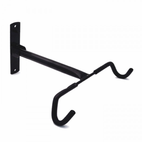 Gancho de pared doble de metal plegable negro - 1