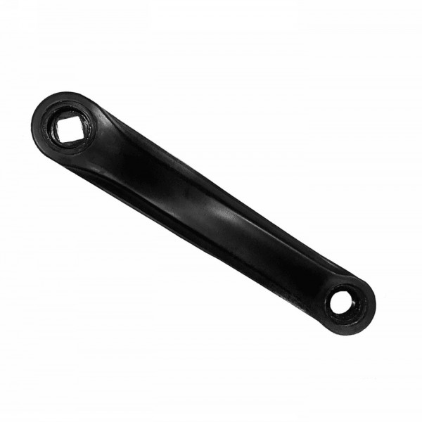 Crank left 170mm iron square pin black - 1