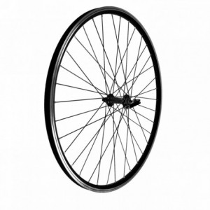 28" black front wheel with quick release on v-brake bearings - 1