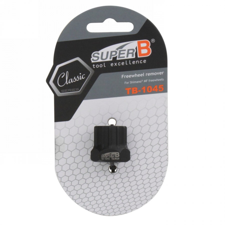 extractor de piñones libres super b classic tb-1045, para piñones shimano mf, en tarjeta super b - 2