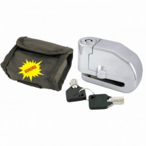 Disc lock with alarm with bag - 1