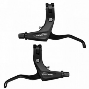 Pair of v-brake 2-finger brake levers deore bl-t610 - 1