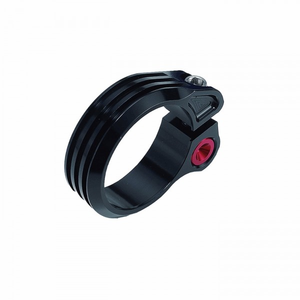 Anodized seatpost clamp diameter: 31,8mm in black aluminum - 1