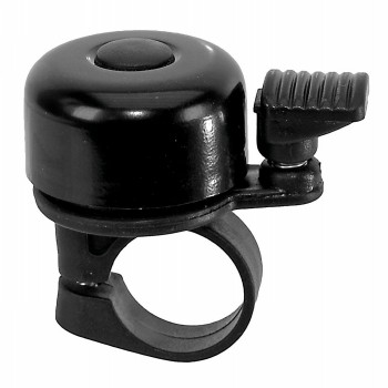 Mini bell 35 mm, aluminum, black, with metric screw - 1