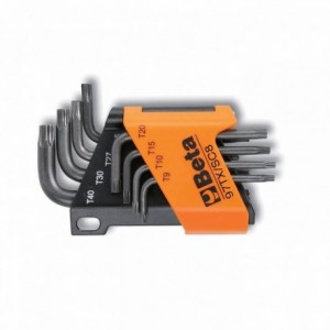 Torx keys kit 8pcs (t9/t10/t15/t20/t25/t27/t30/t40) black - 1