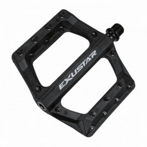 Pedal e-pb569 mtb 117x116mm in black thermoplastic - flat connection - 1
