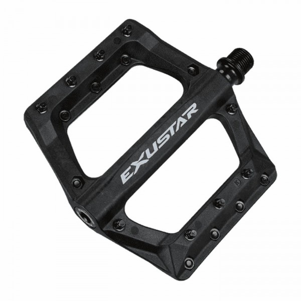 Pédale e-pb569 vtt 117x116mm en thermoplastique noir - connexion flat - 1