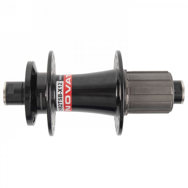 Mozzo per freni a disco da mtb, hr, nero, 2 cuscinetti a sfera industriali, asse 12x142 mm, 32 fori, per cassetta shimano 8-11 v