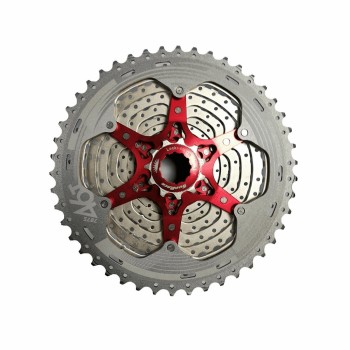 Cassette mtb 11v x 11/46 dientes en aluminio plata - cuerpo shiman - 1