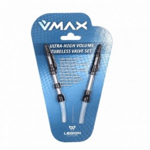 V-max tubeless valve length: 13-21mm in aluminum (2 pieces) - 1