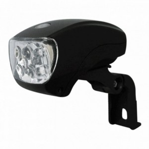 Battery-powered pocket front light with 5 leds - attachment to the frame - 1