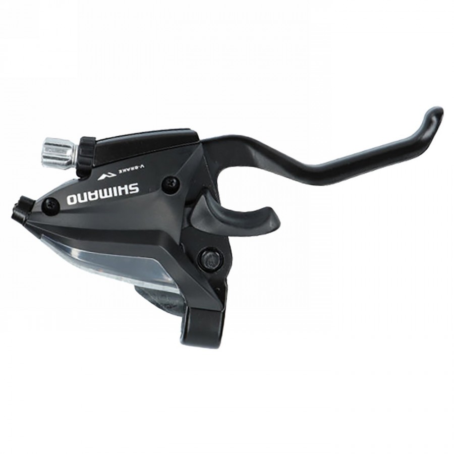 Combined lever, shimano st-ef500-7r, right 7-speed 2050mm ez-fire plus, alloy 2f, for V-brake, black version, oem - 1