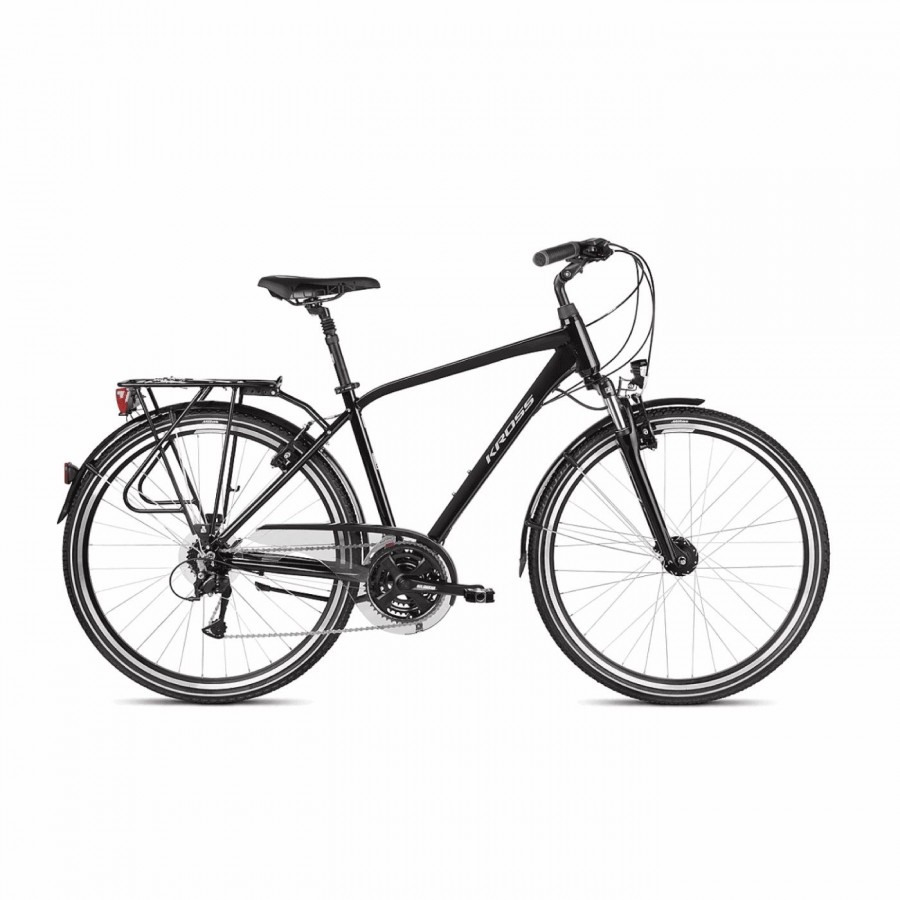 Trans 4.0 men's bike 28" black/grey 7s size s - 1