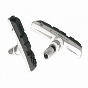 Mtb mud 72mm brake pad holder in silver aluminum with nut - 1