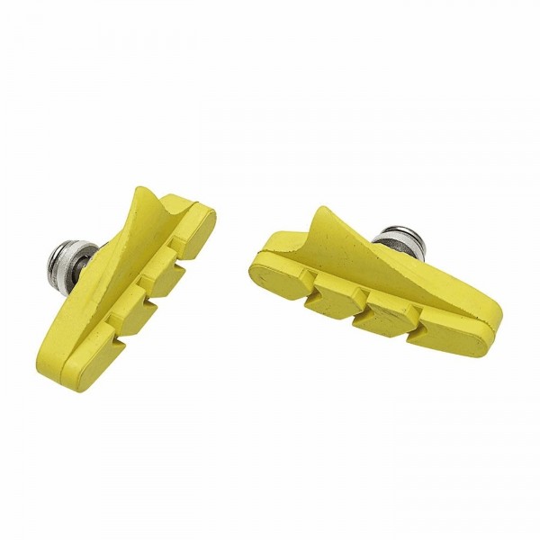 Pattini freno colors fix 50mm giallo - fissaggio con bullone - 1 - Pattini - 8005586214560