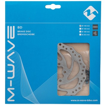 Brake disc bd-140, 140 mm, stainless steel, m-wave am packaging - 2