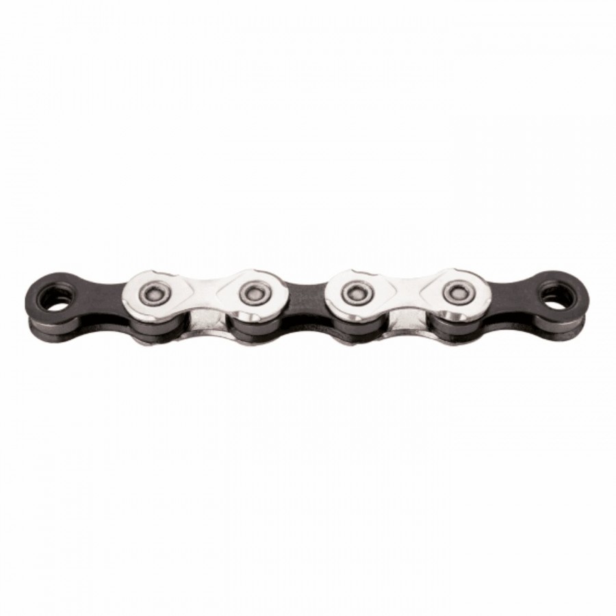 Chain x12 silver / black 126 links - 1