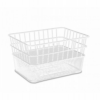 FRONT BASKET CORSO PADOVA LARGE MESH/NET WHITE - 1