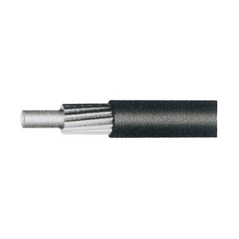 Outer sheath for gearstick cables 1.2mm, with pe-slip sheath, sp-40, inside lubricated, outside 4 mm, longitudinal wires, black,