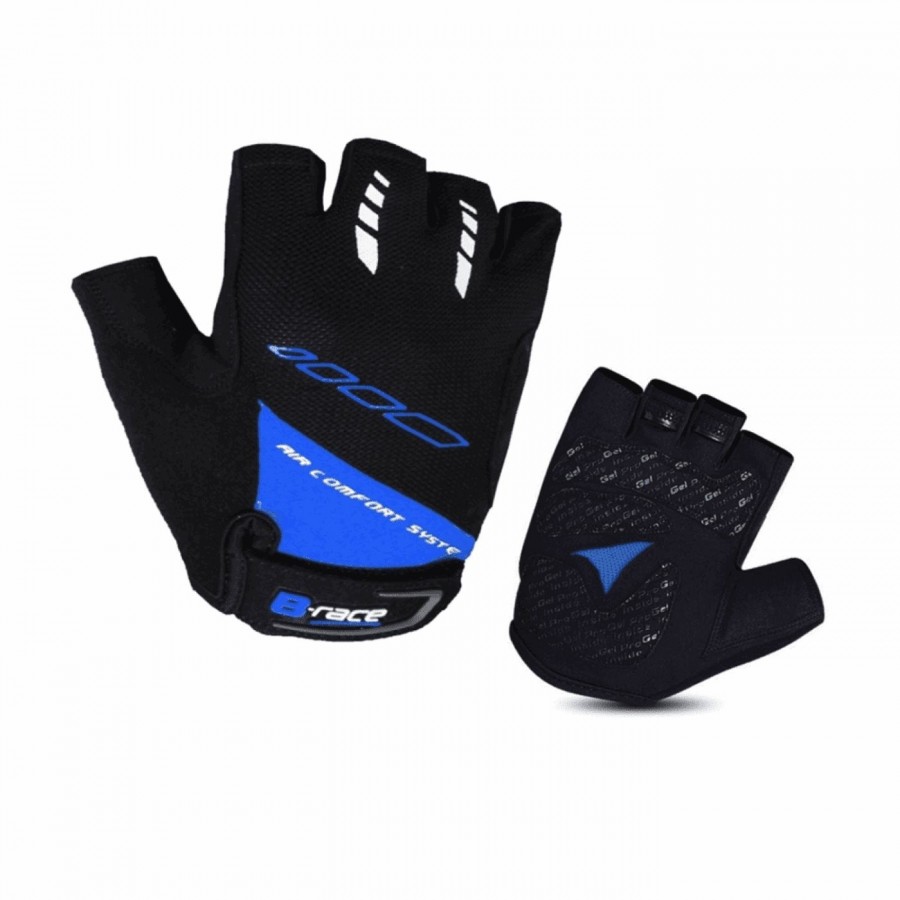 Gloves b-race bump gel black / blue size 1 size s - 1