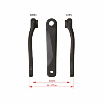 Coppia pedivelle e-bike ck-220/is wider 170 mm - 1 - Pedivelle - 4713909531167