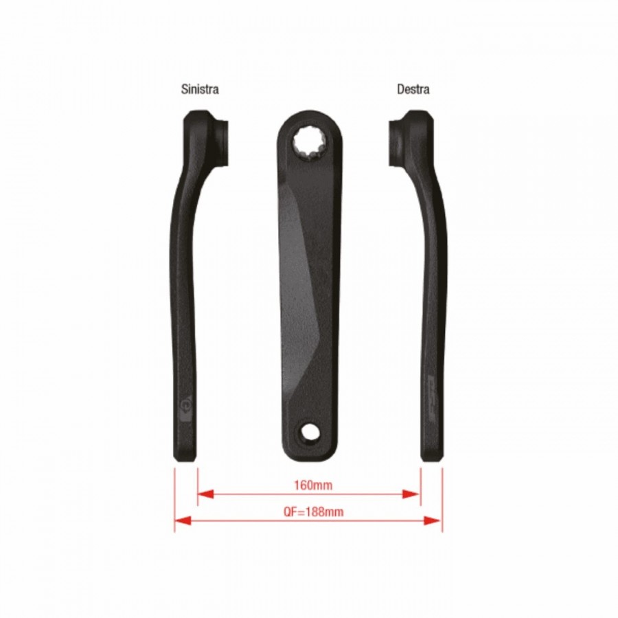 Par de bielas para e-bike ck-220/is wider 170 mm - 1