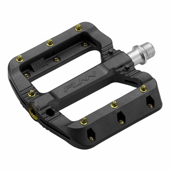 Black magic pedal 103x98x17mm in black thermoplastic/gold pin - 1