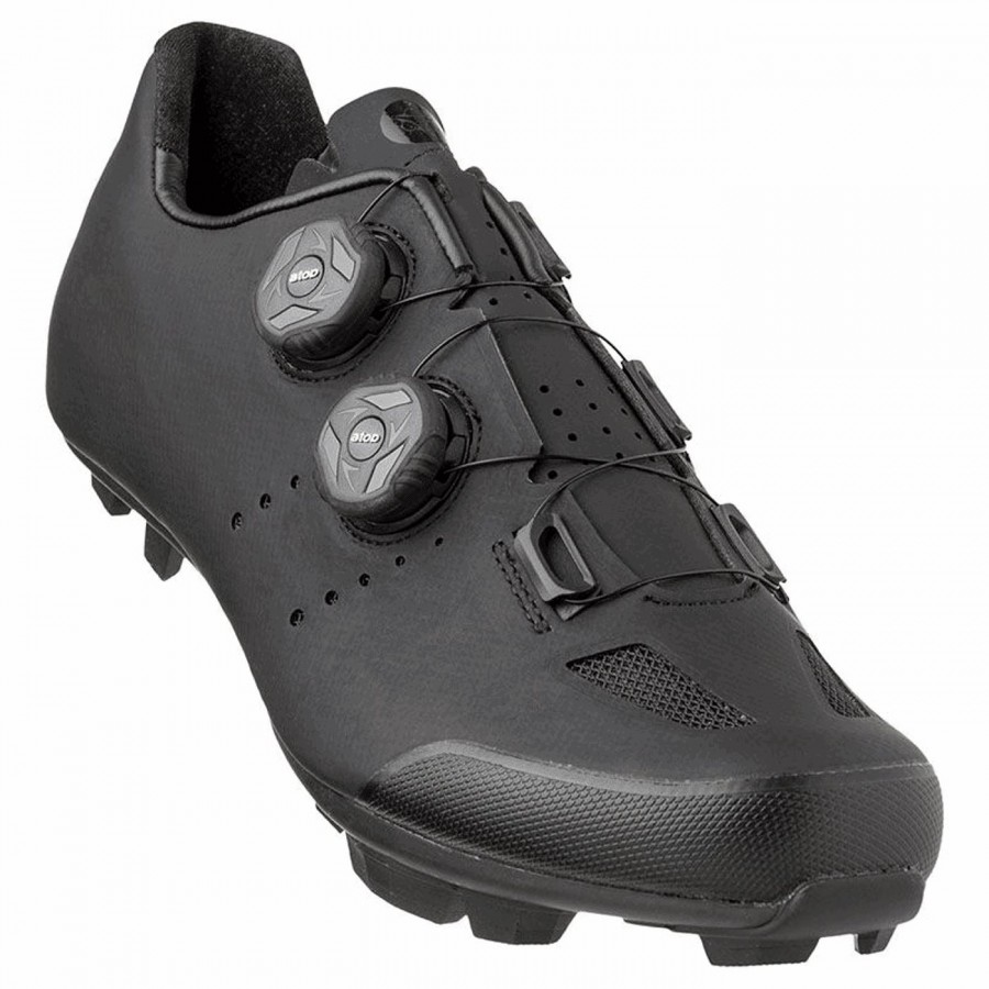 Mtb-schuhe m810 unisex schwarz – carbon-sohle und obenliegender verschluss, größe 44 - 1