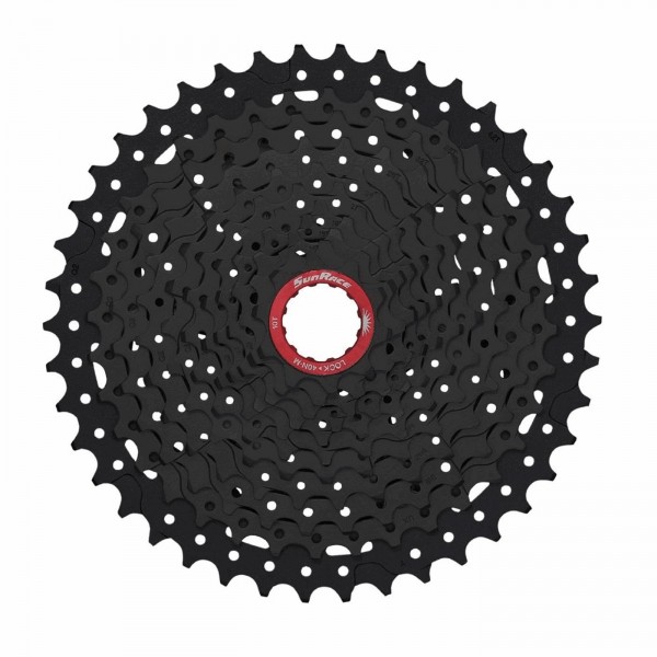 Mtb-kassette 11s x 10/42 zähne aus schwarzem aluminium – sram-körper - 1