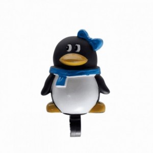 Campanello pupazzo pinguino nero - 1 - Campanelli - 8032853059616