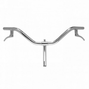 Parma steel handlebar with 590mm chromed levers 22.2mm stem - 1