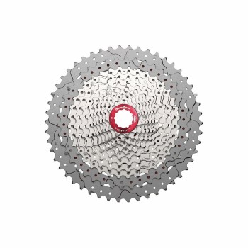 Cassette vtt 12v x 11/51 dents en aluminium silver - corps shiman - 1